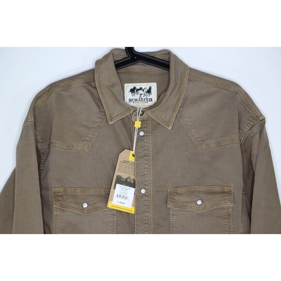 Schaefer Outfitter Mens XLT XL Tall Western Denim Snap Button Up Shirt NEW G1434 - Picture 2 of 6